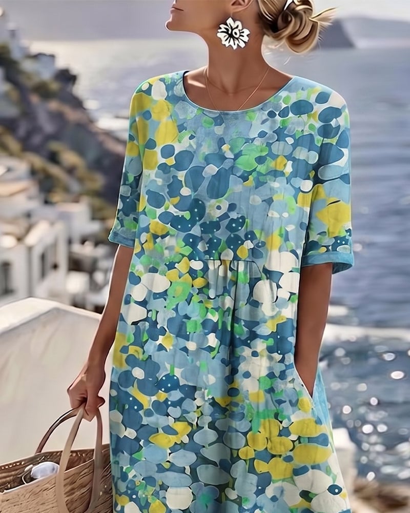 Neriva FreeFlow Printed Dress