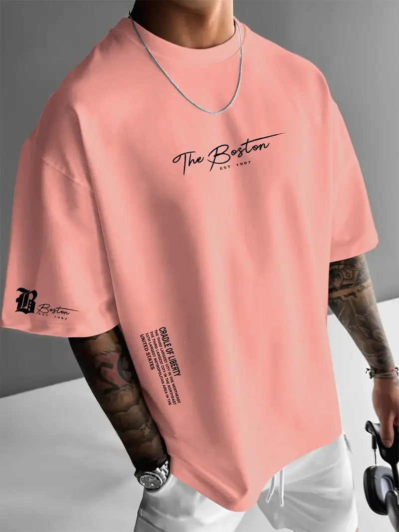 Men's Urban Style Loose Fit Short Sleeve Shirt