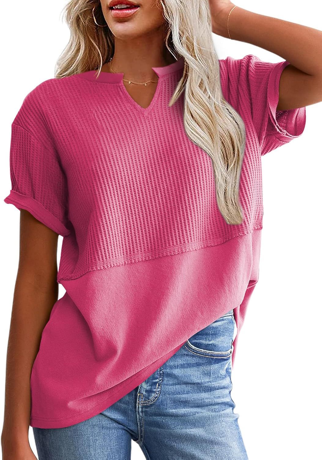V-neck pullover women's T-shirt