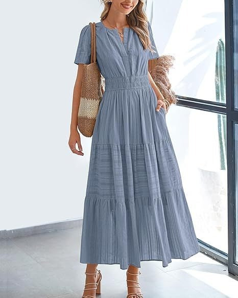 🔥 Tiered Midi Dress – This Flattering Summer Staple Is Selling Fast!