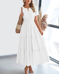 🔥 Tiered Midi Dress – This Flattering Summer Staple Is Selling Fast!