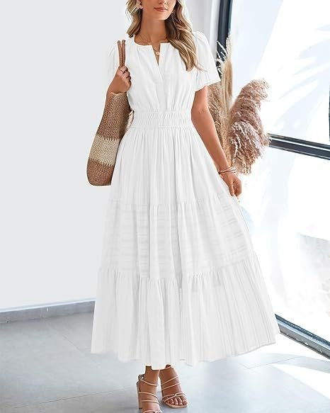 🔥 Tiered Midi Dress – This Flattering Summer Staple Is Selling Fast!
