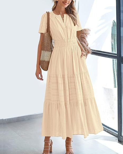 🔥 Tiered Midi Dress – This Flattering Summer Staple Is Selling Fast!