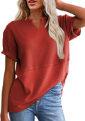 V-neck pullover women's T-shirt