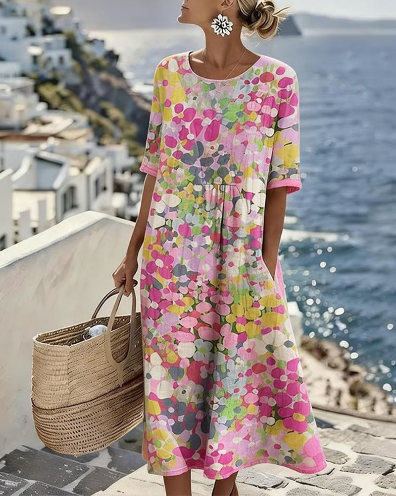 Neriva FreeFlow Printed Dress