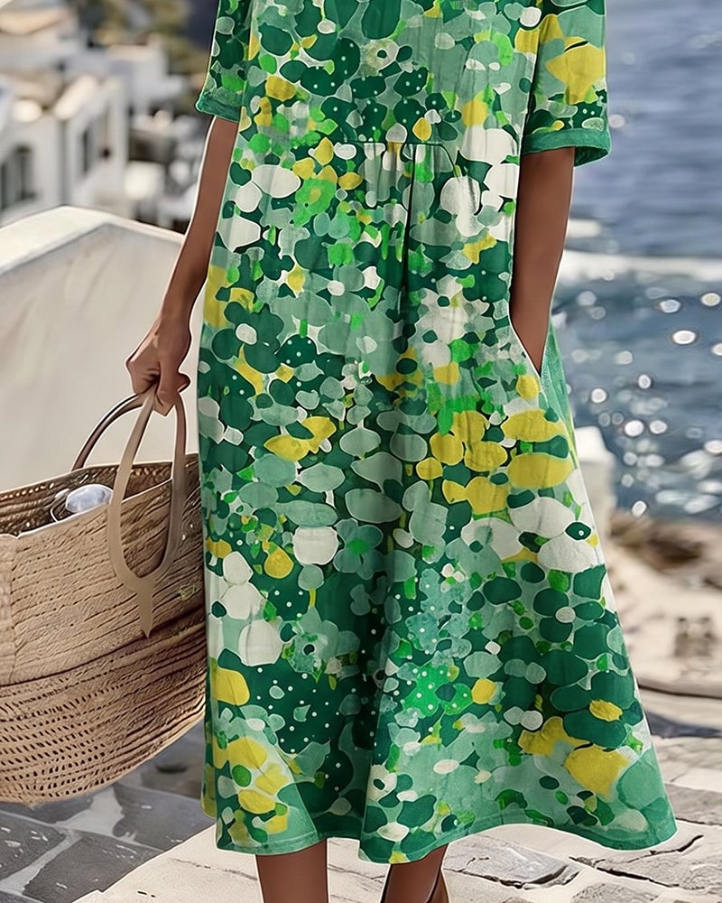 Neriva FreeFlow Printed Dress