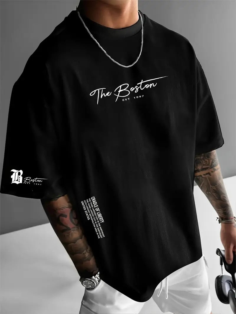 Men's Urban Style Loose Fit Short Sleeve Shirt