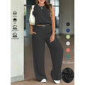 Breathable and versatile T-shirt top and trousers casual set