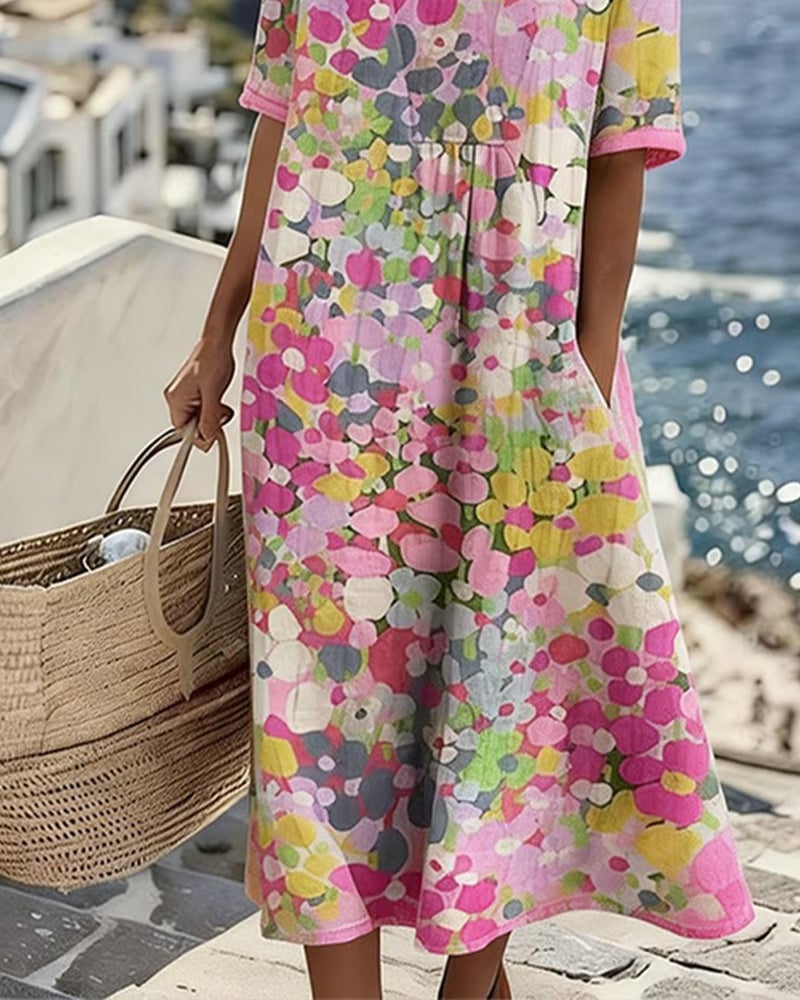 Neriva FreeFlow Printed Dress