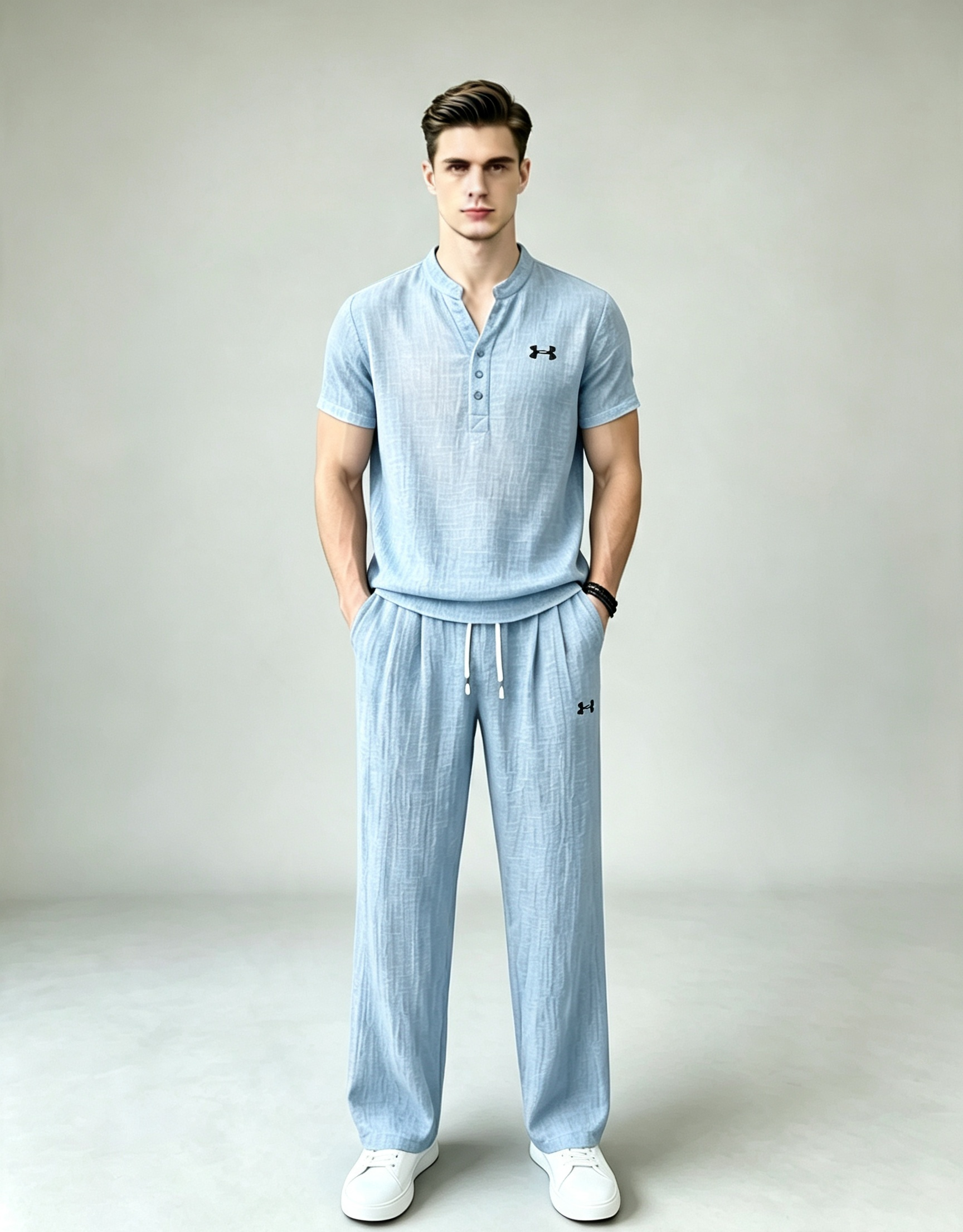 Men’s Summer Linen Matching Set