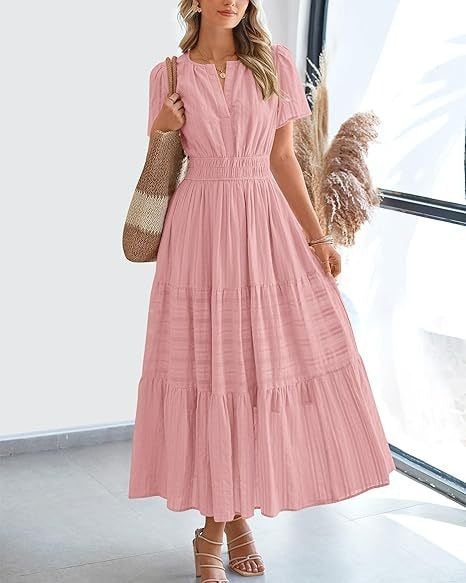 🔥 Tiered Midi Dress – This Flattering Summer Staple Is Selling Fast!