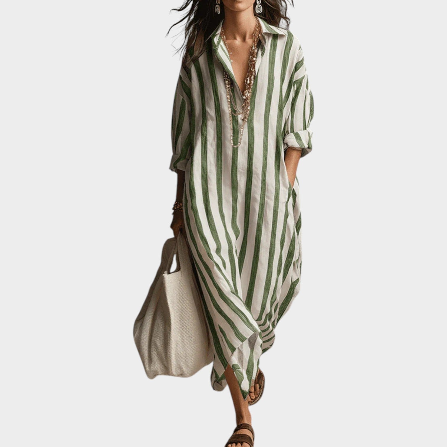 Elira Lapel A-Line Dress