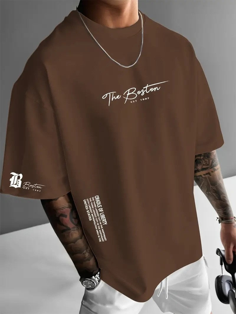 Men's Urban Style Loose Fit Short Sleeve Shirt