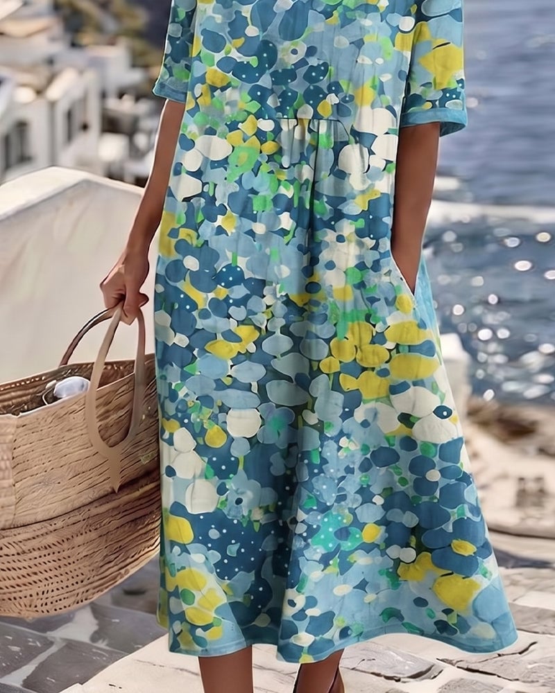 Neriva FreeFlow Printed Dress