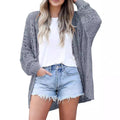 Women's long-sleeved openwork cardigan sweater coat