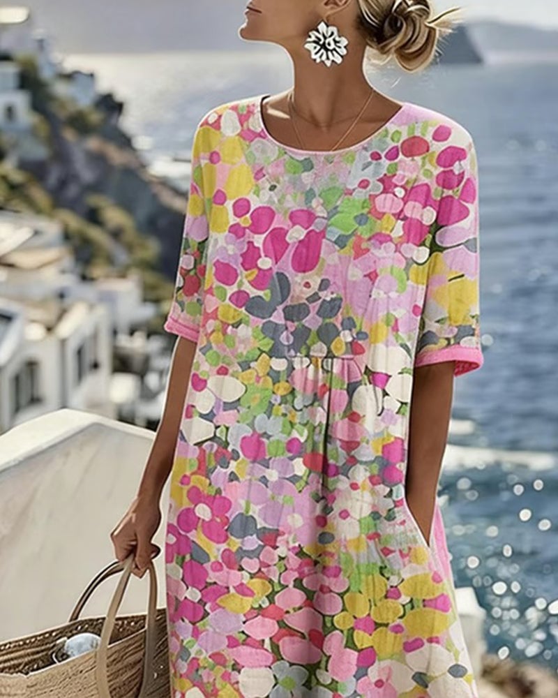 Neriva FreeFlow Printed Dress