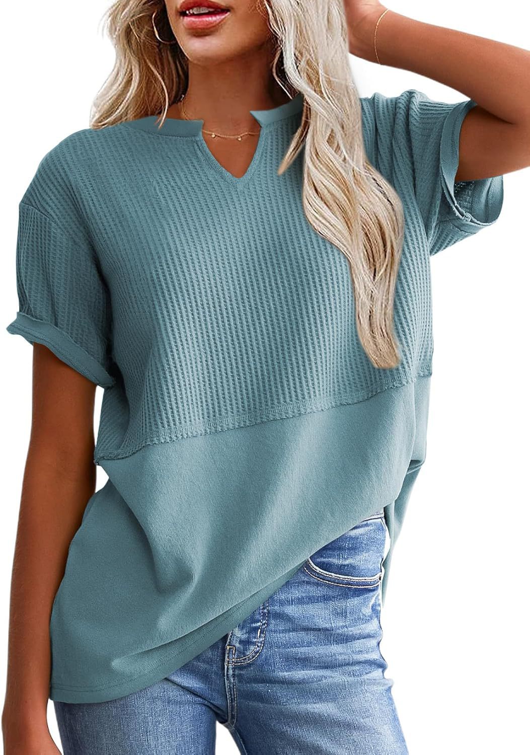 V-neck pullover women's T-shirt