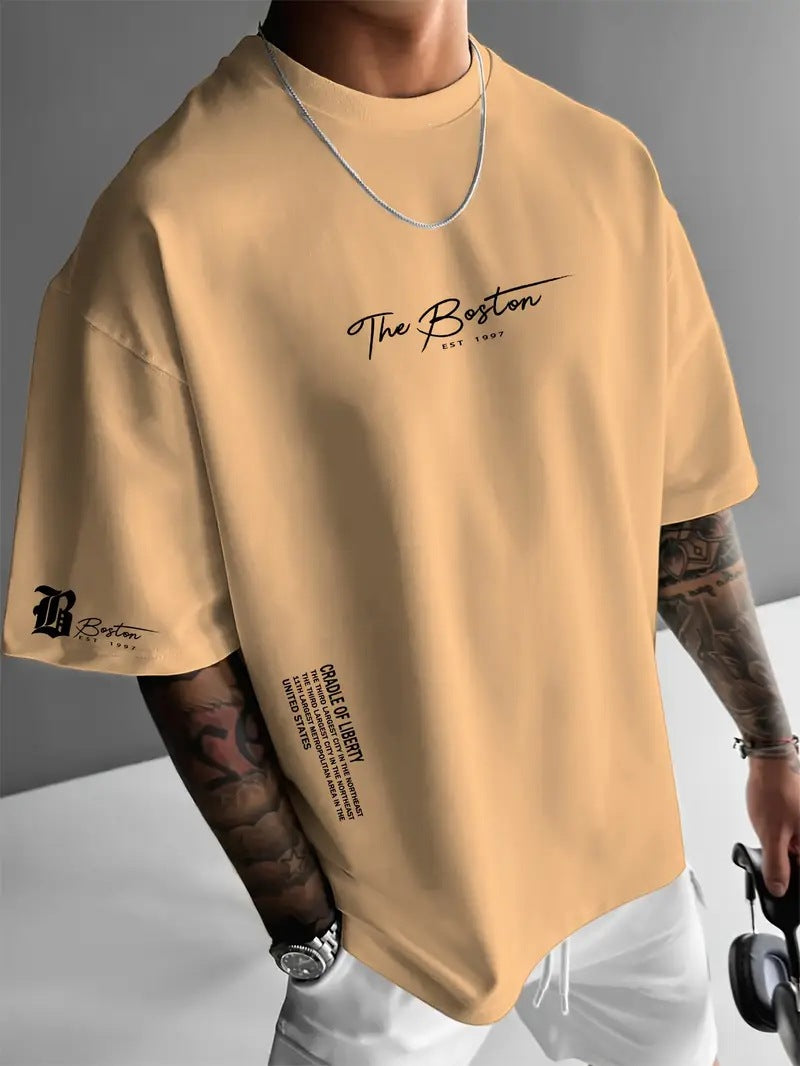 Men's Urban Style Loose Fit Short Sleeve Shirt