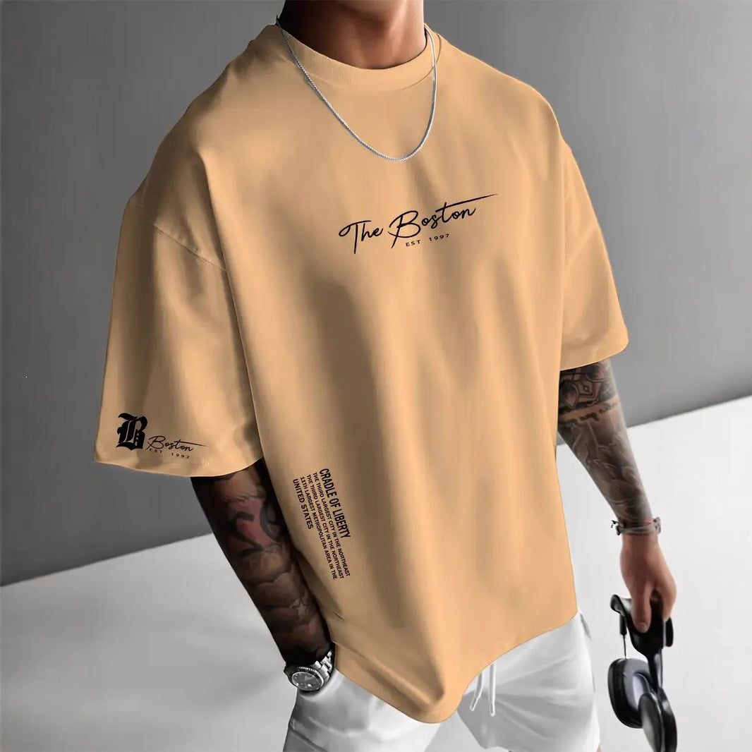 Men's Urban Style Loose Fit Short Sleeve Shirt