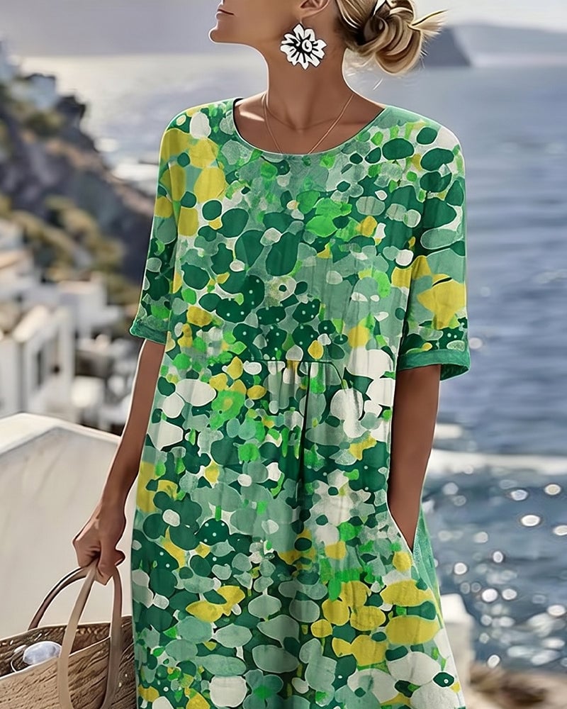 Neriva FreeFlow Printed Dress