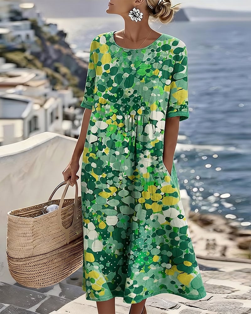 Neriva FreeFlow Printed Dress