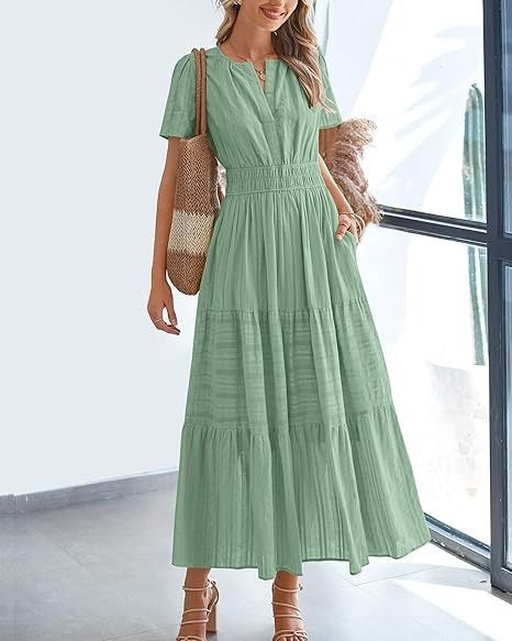 🔥 Tiered Midi Dress – This Flattering Summer Staple Is Selling Fast!