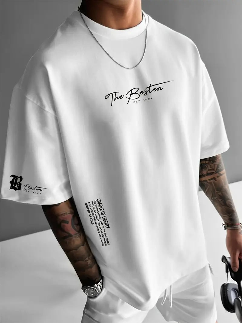 Men's Urban Style Loose Fit Short Sleeve Shirt