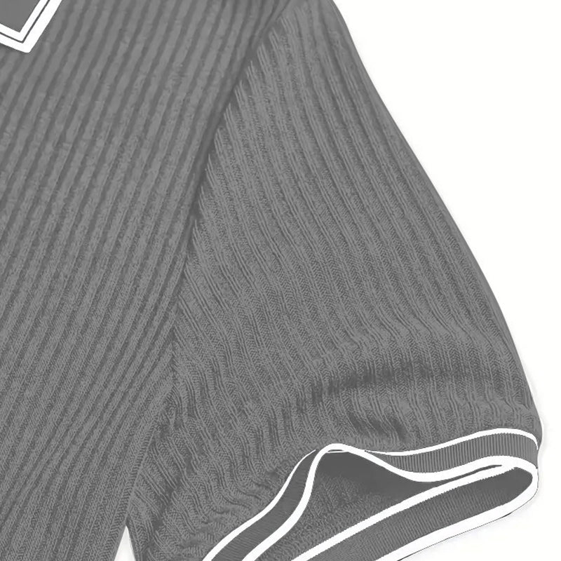 👔 LIMITED-TIME 50% OFF! ⛳ Summer Casual Short Sleeve Polo Shirt – Premium Knit, Contrast Tipping, Breathable 🌴
