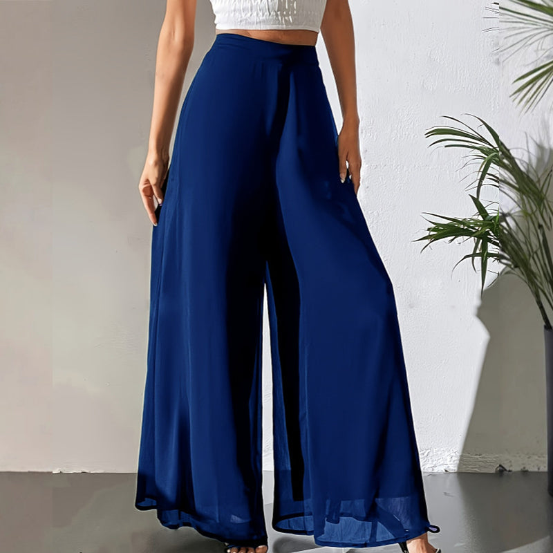 ✨ Chic & Comfortable: Women's Flowing Chiffon Wide-Leg Pants For Every Occasion ✨