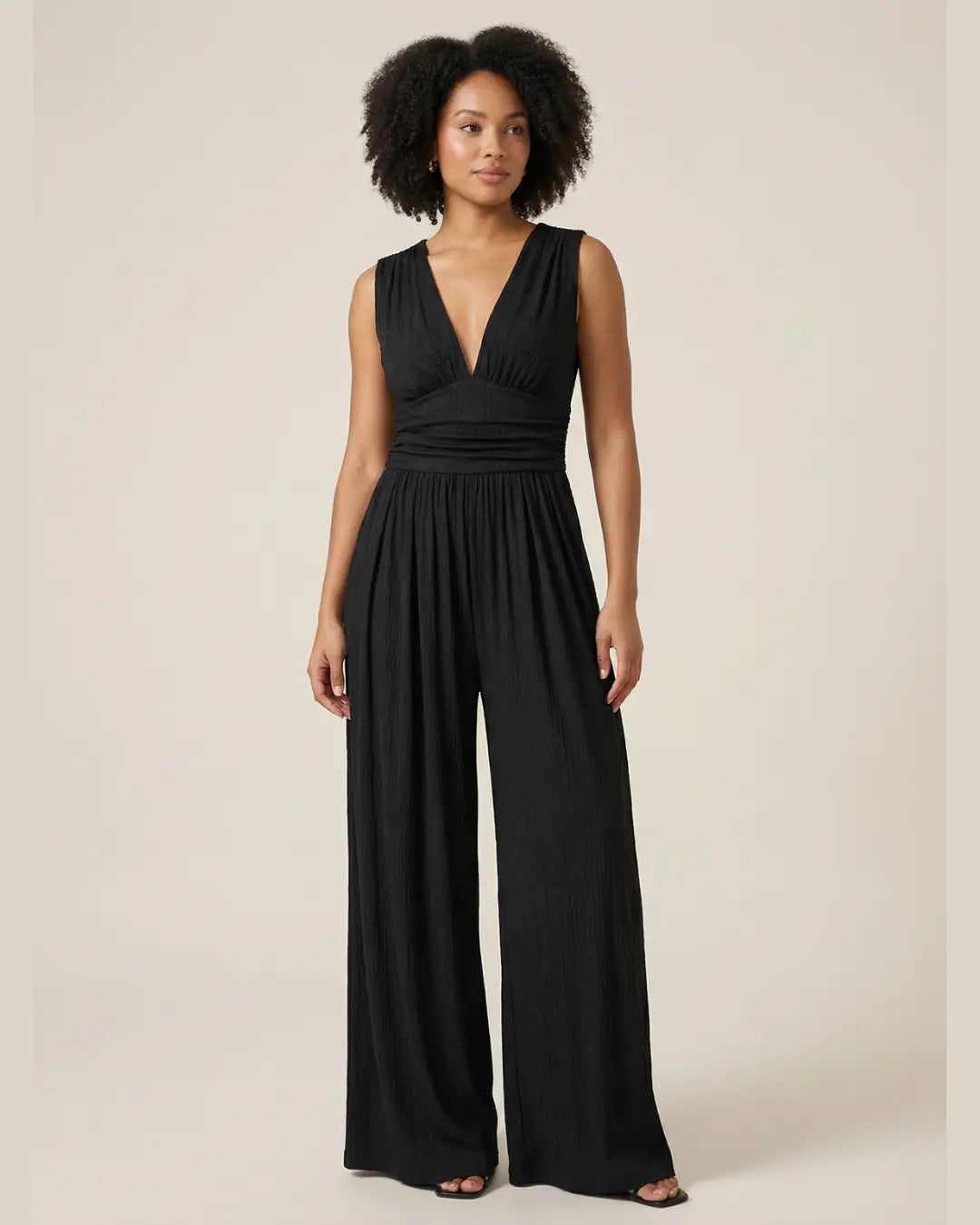 Elara | Sleeveless Wide-Leg Jumpsuit
