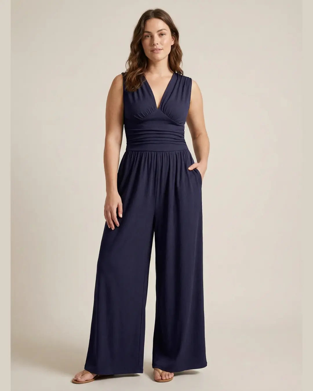 Elara | Sleeveless Wide-Leg Jumpsuit