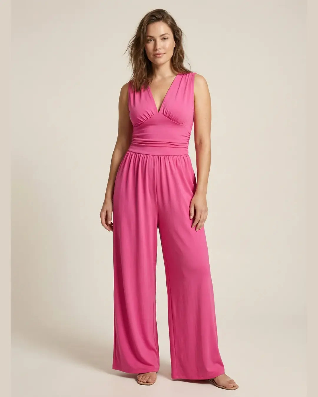 Elara | Sleeveless Wide-Leg Jumpsuit