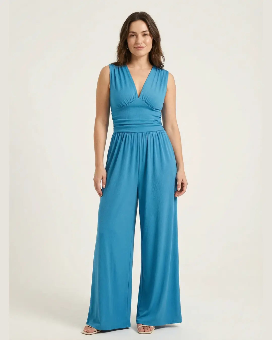 Elara | Sleeveless Wide-Leg Jumpsuit