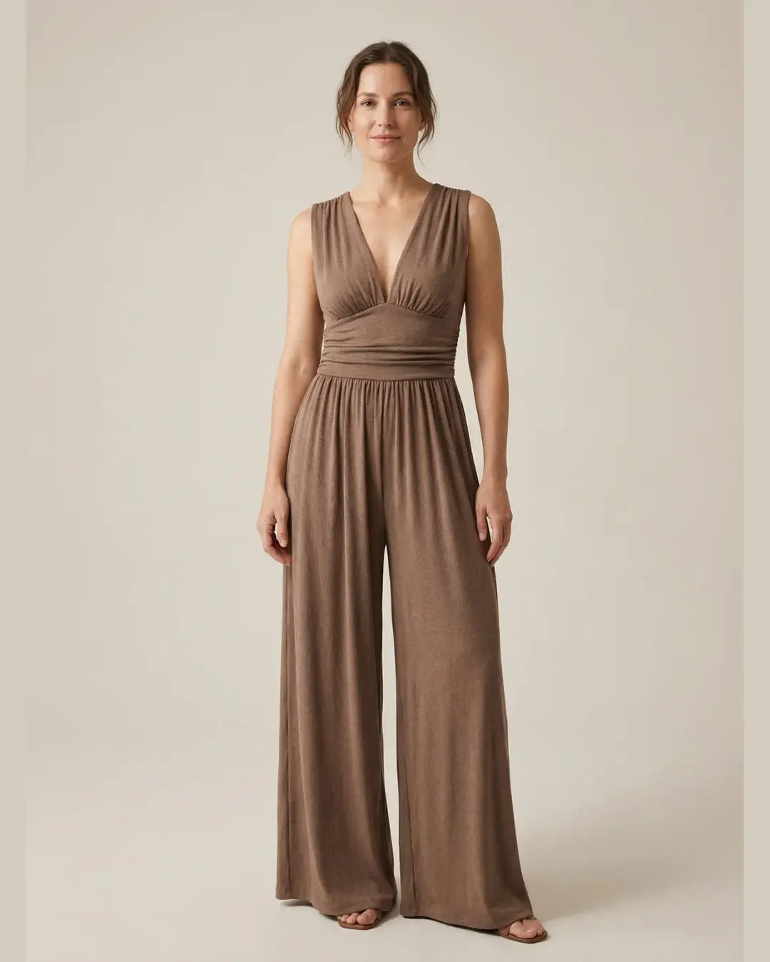 Elara | Sleeveless Wide-Leg Jumpsuit